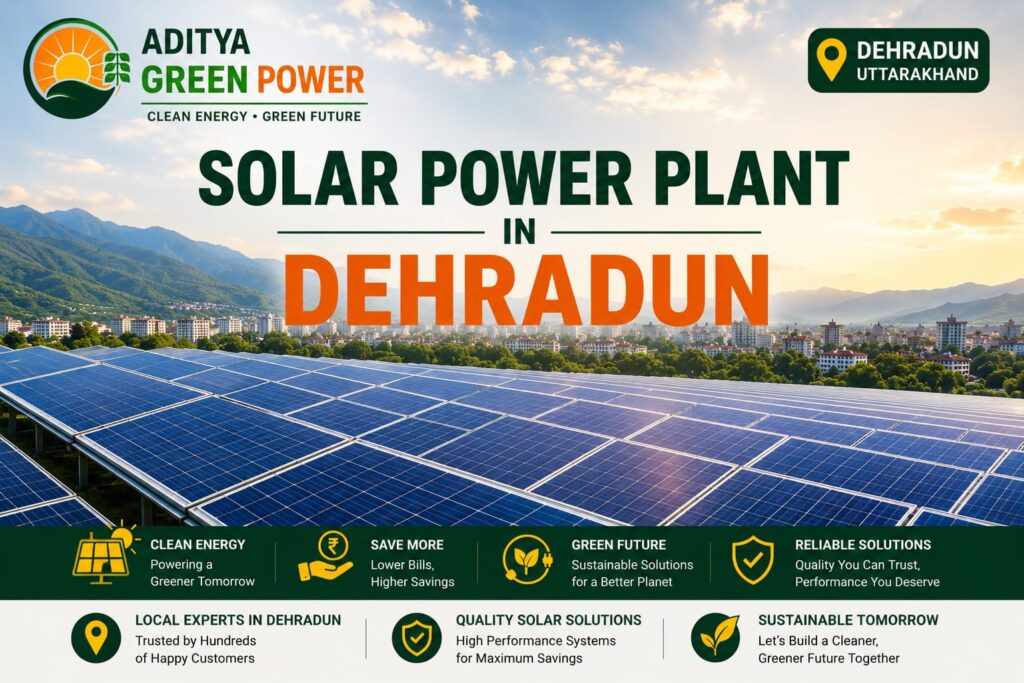 Solar power plant in Dehradun