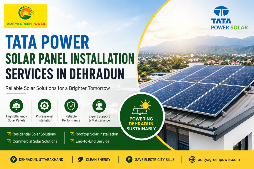 TATA Power Solar Panel Installation Services in Dehradun