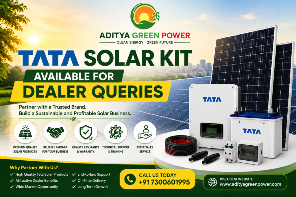 Tata Solar Kit Available for Dealer Queries