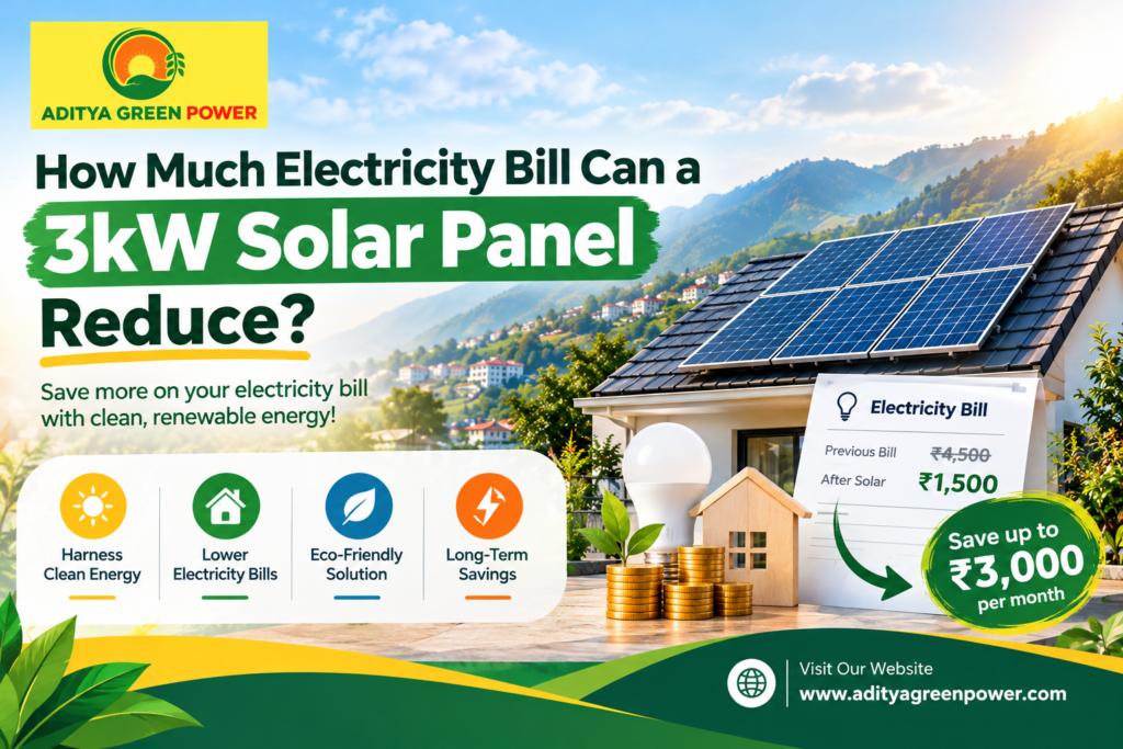 How Much Electricity Bill Can a 3kW Solar Panel Reduce